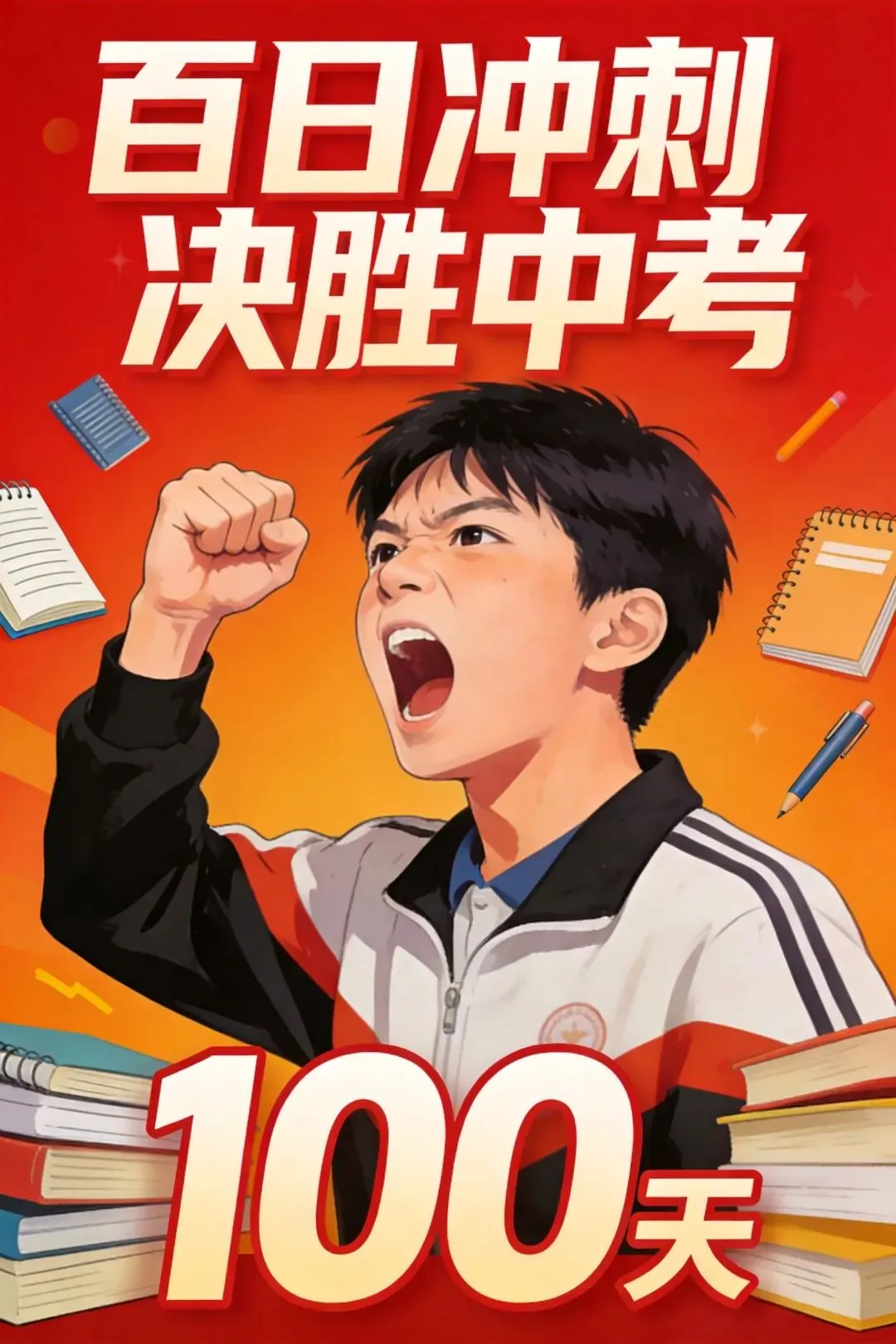 初三中考冲刺:百日誓师大会致词 第1张