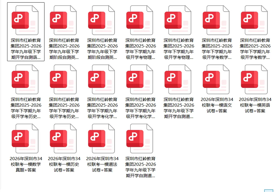 收藏!深圳中考往年试卷+答案,孩子复习直接用 第14张