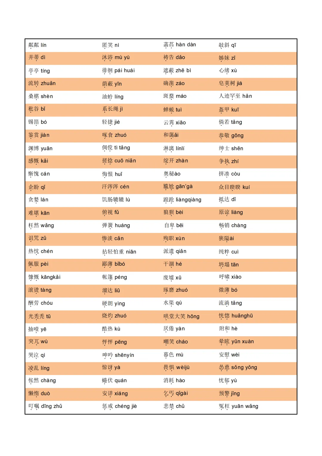 中考各科专项语文复习字音,字型,词义 第10张
