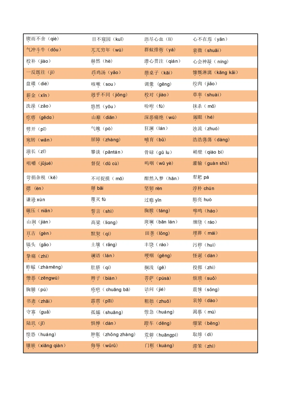 中考各科专项语文复习字音,字型,词义 第12张