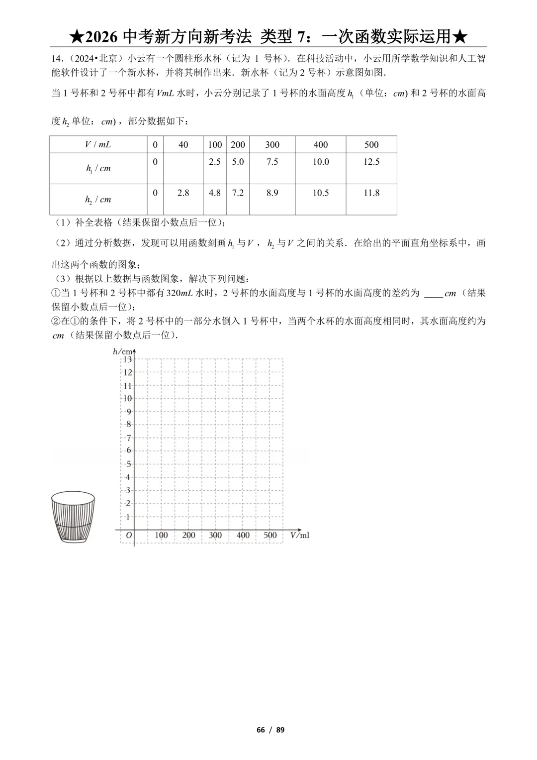 【中考资料】数学中考:中考新方向新考法125题+答案解析+电子版+抓紧收藏-可下载打印!! 第19张