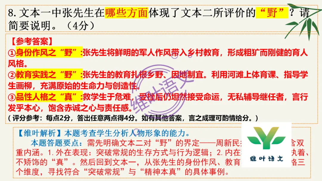 模考讲评 | 湖北省武汉市2026届高中毕业生三月调研考试语文讲评课件,内附范文+点评 第51张