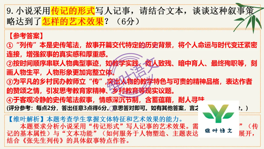 模考讲评 | 湖北省武汉市2026届高中毕业生三月调研考试语文讲评课件,内附范文+点评 第52张