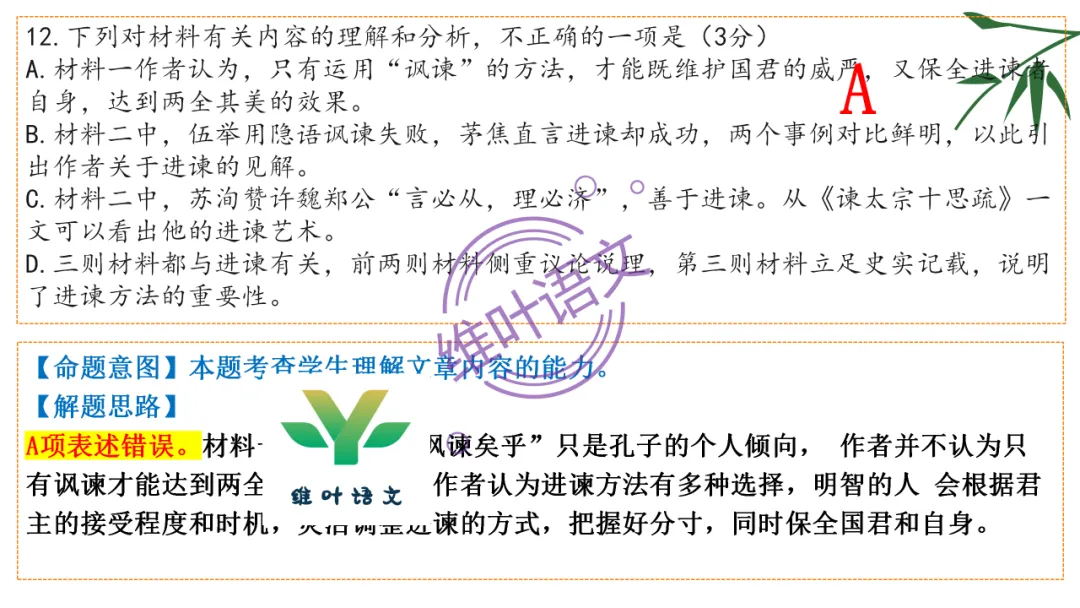 模考讲评 | 湖北省武汉市2026届高中毕业生三月调研考试语文讲评课件,内附范文+点评 第78张