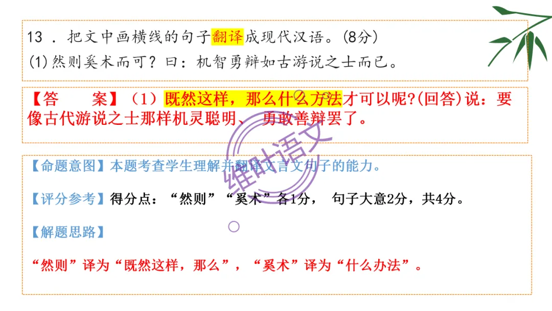 模考讲评 | 湖北省武汉市2026届高中毕业生三月调研考试语文讲评课件,内附范文+点评 第80张