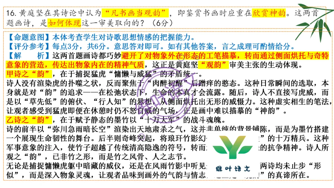 模考讲评 | 湖北省武汉市2026届高中毕业生三月调研考试语文讲评课件,内附范文+点评 第95张