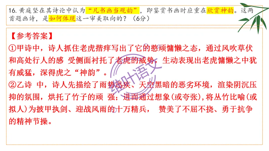 模考讲评 | 湖北省武汉市2026届高中毕业生三月调研考试语文讲评课件,内附范文+点评 第96张