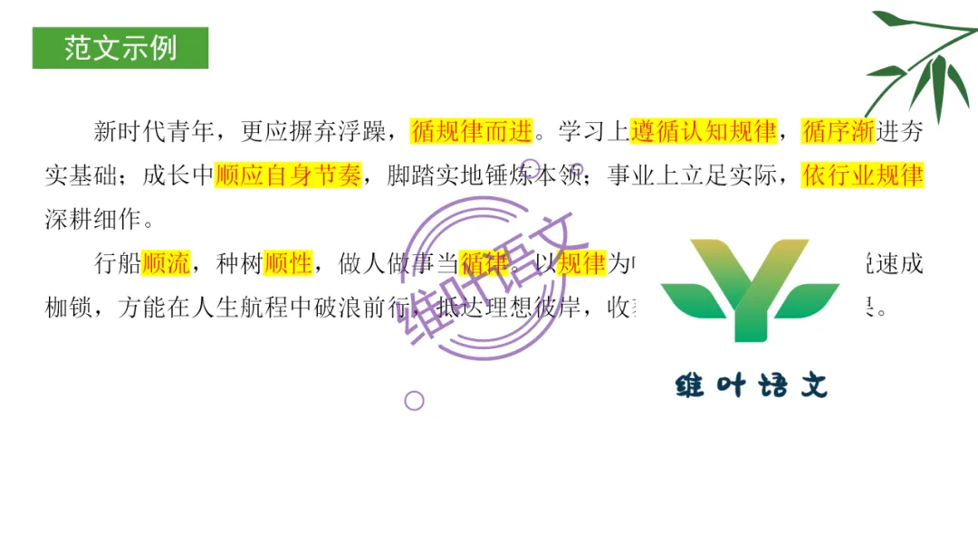 模考讲评 | 湖北省武汉市2026届高中毕业生三月调研考试语文讲评课件,内附范文+点评 第137张