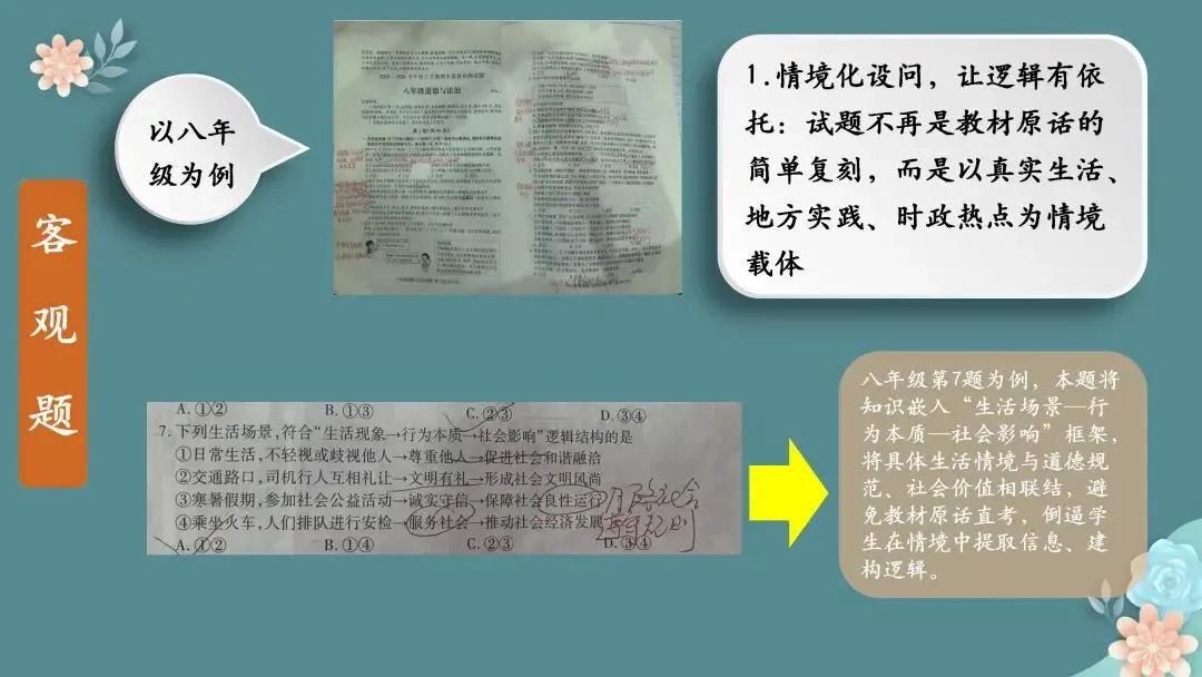 【期末试题分析】春风沐卷研真题 素养领航启新程——七、八、九年级期末质量检测题共性分析 第12张