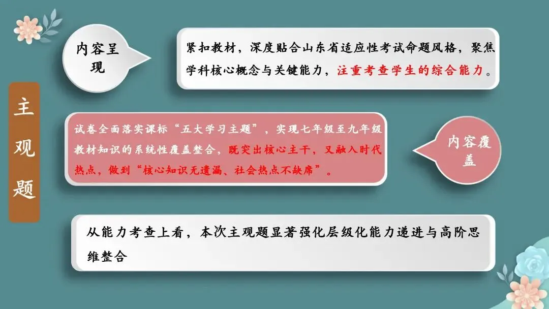 【期末试题分析】春风沐卷研真题 素养领航启新程——七、八、九年级期末质量检测题共性分析 第18张