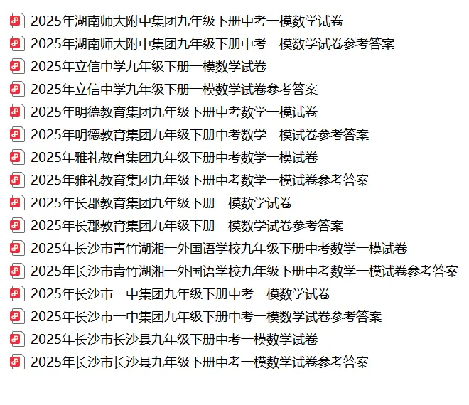 【真题汇总】——2025年长沙九年级下册中考一模数学试卷+参考答案(免费领取) 第19张