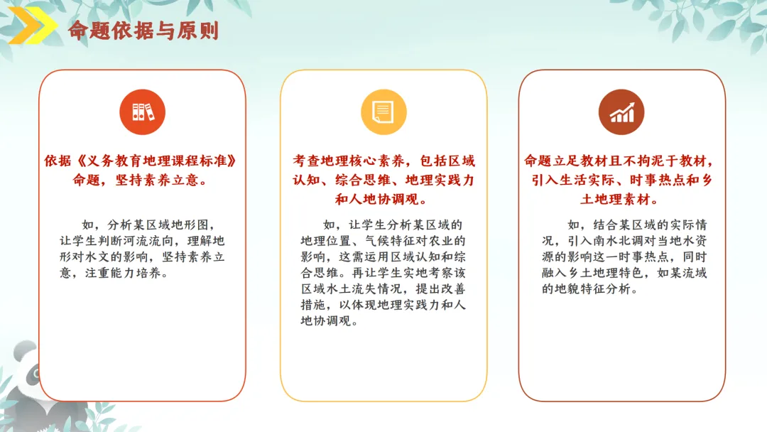 SK230 初中地理 中考讲座资源《新课标视域下中考地理命题解读与备考策略 ----初中地理复习备考》讲座课件PPT+ 文字稿Word 第5张