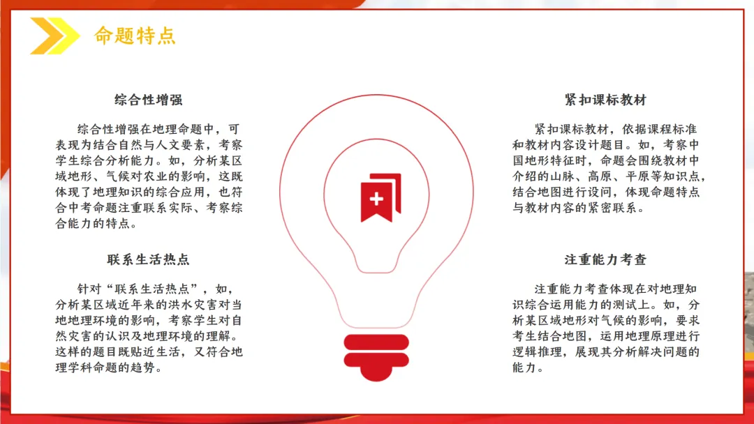 SK230 初中地理 中考讲座资源《新课标视域下中考地理命题解读与备考策略 ----初中地理复习备考》讲座课件PPT+ 文字稿Word 第10张