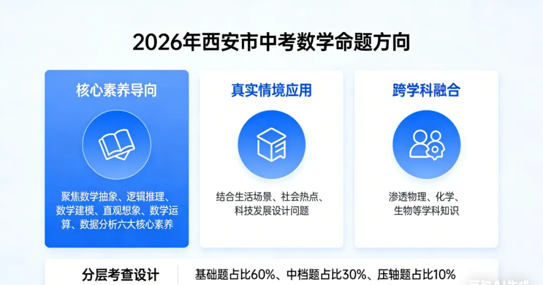 西安中考数学|近5年真题+命题方向+备考干货,初三生速存 第1张