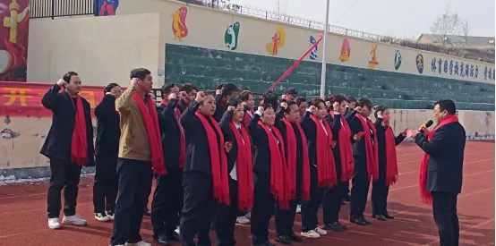 万和镇中心学校举行2026届中考百日誓师大会 第4张