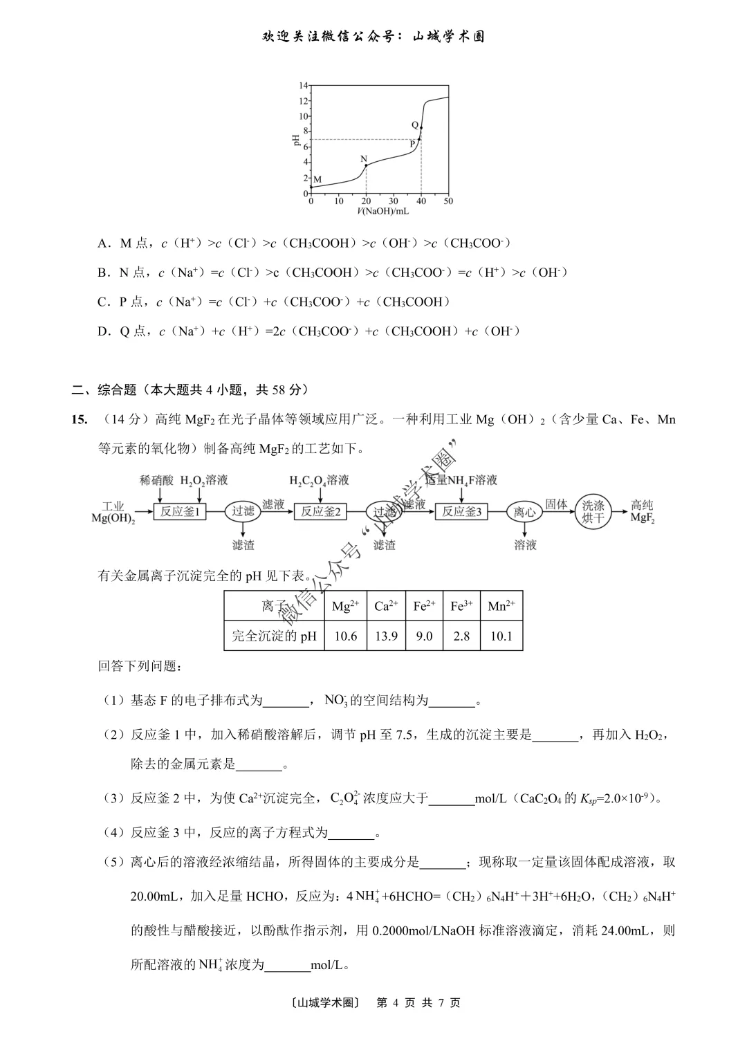 重磅发布·重庆市历年高考真题大全—化学 第70张