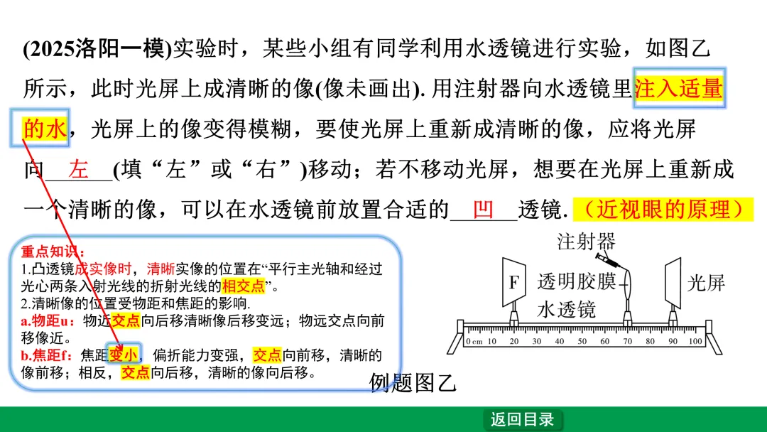 中考疑惑点——凸透镜成实像时像位置的变化问题 第2张