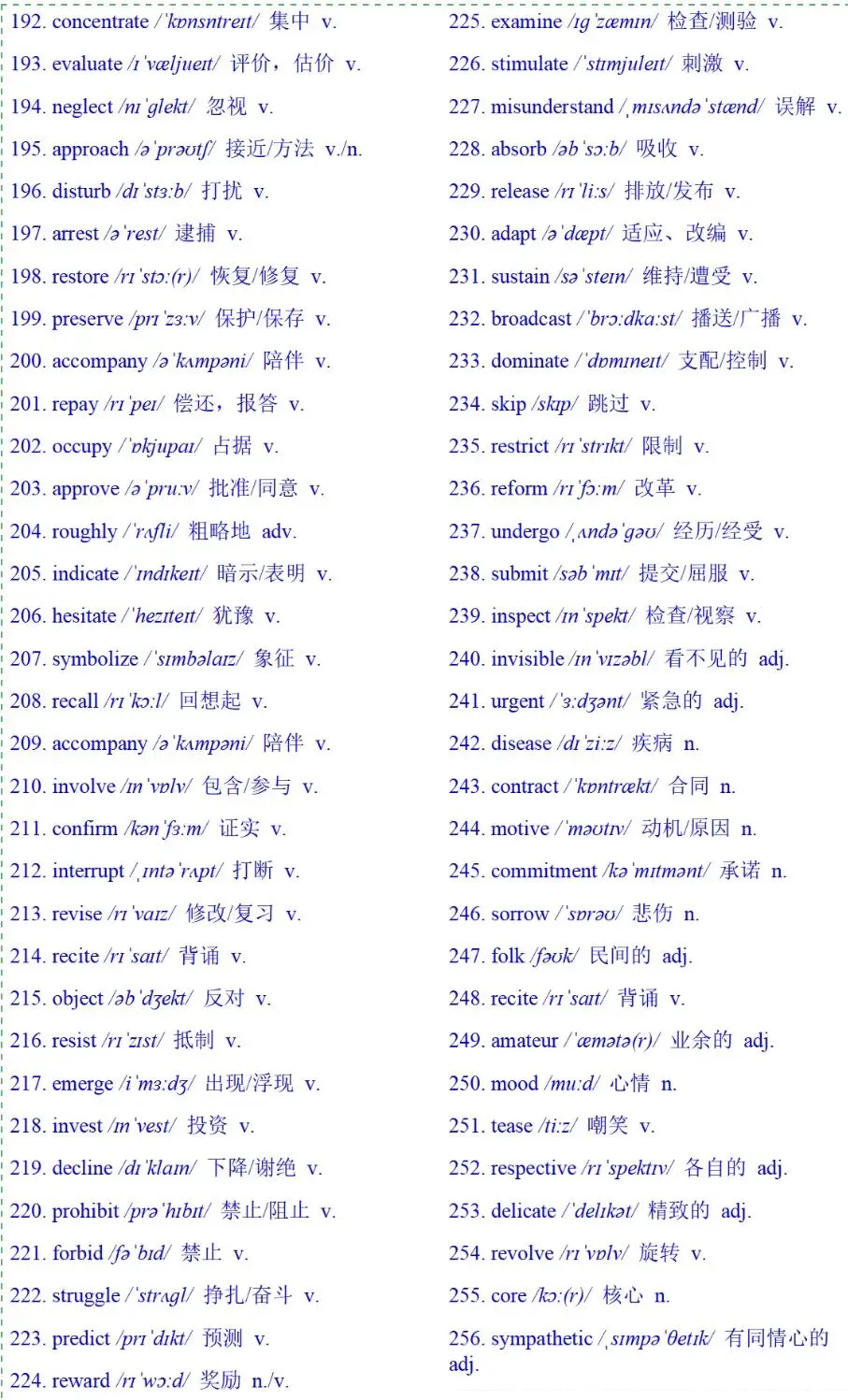 历届高考真题高频词汇 第4张
