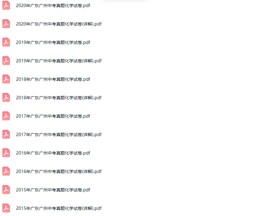 2013-2024学年广州各区中考历史化学真题及答案解析 第3张