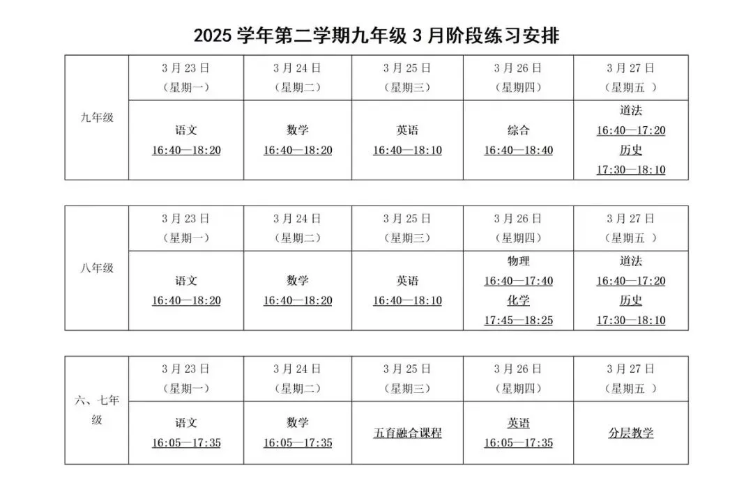 上海各区体育中考时间及地点!附初三二模、6-8年级月考/期中/期末考时间等 第3张