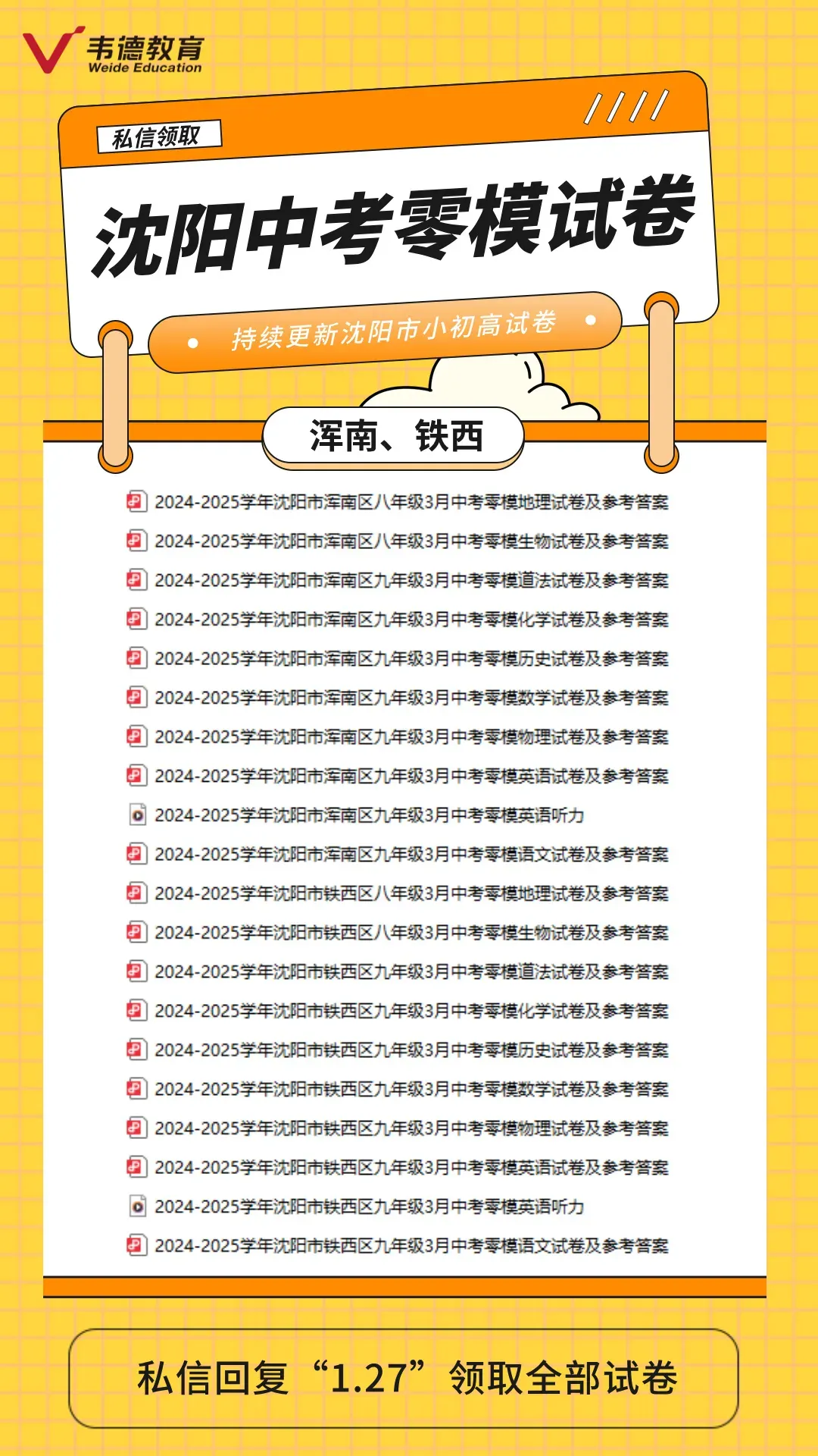 本周试卷分享!(中考零模、郊联体期末、高考真题) 第4张