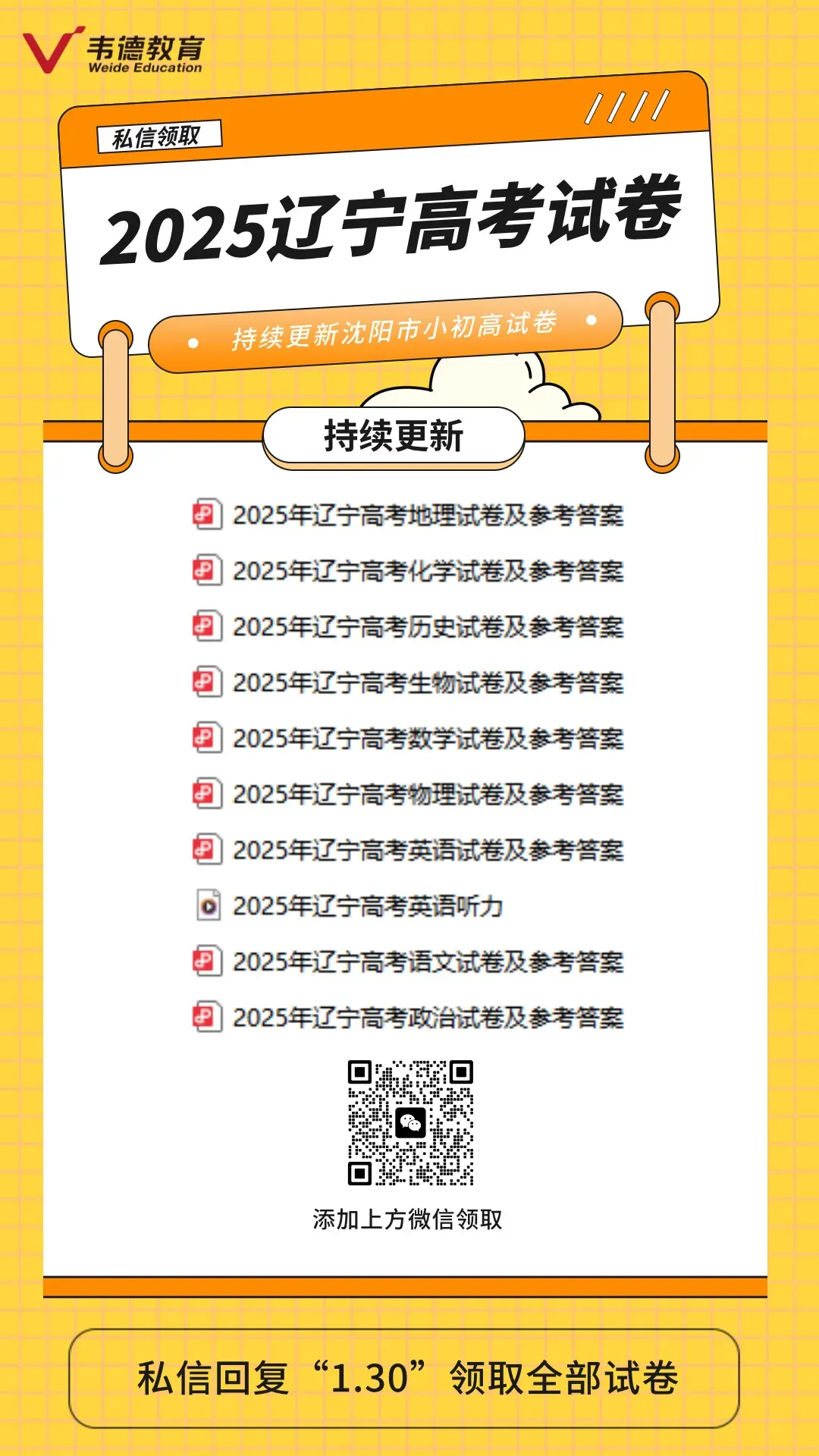 本周试卷分享!(中考零模、郊联体期末、高考真题) 第7张