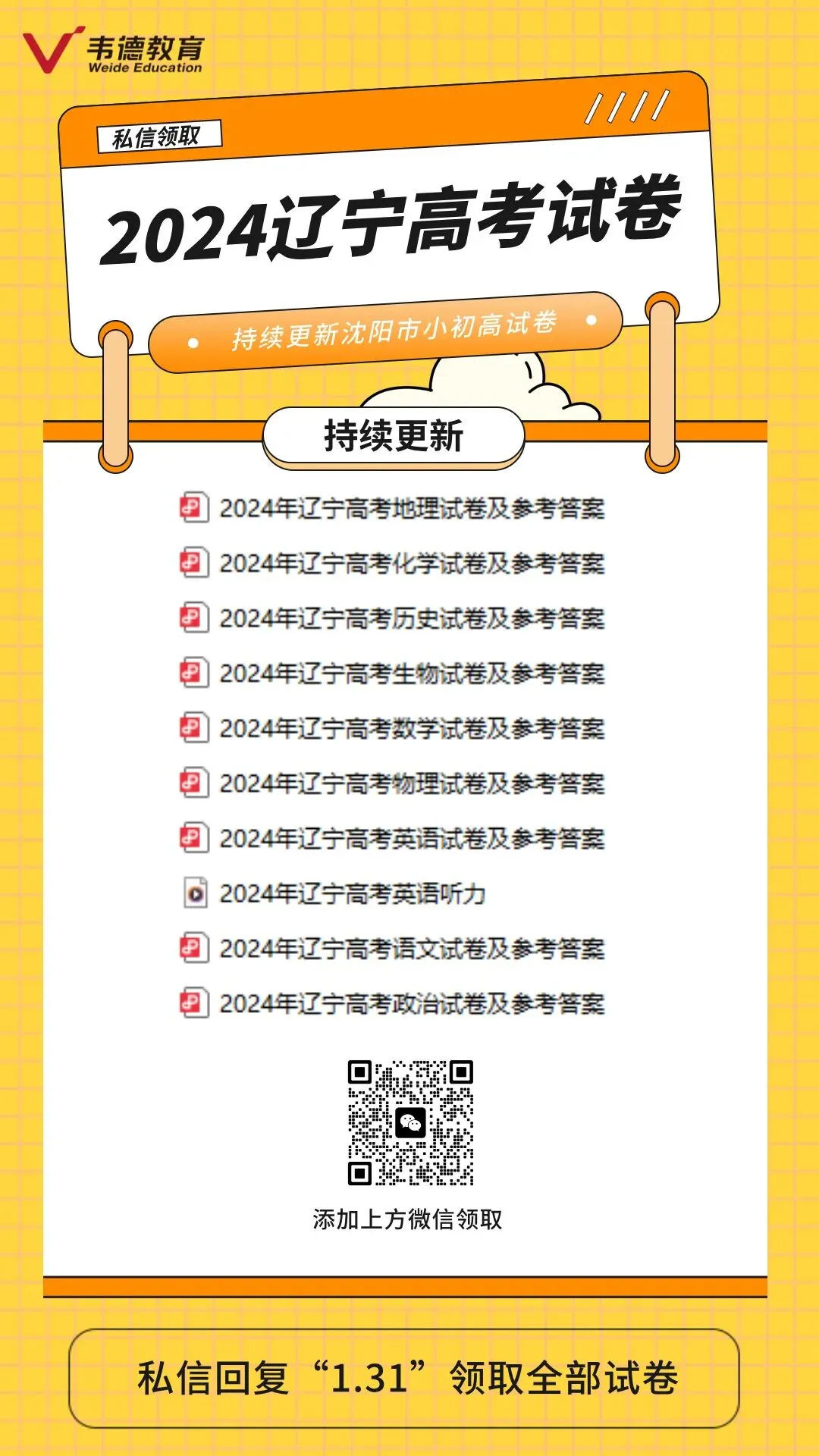 本周试卷分享!(中考零模、郊联体期末、高考真题) 第8张