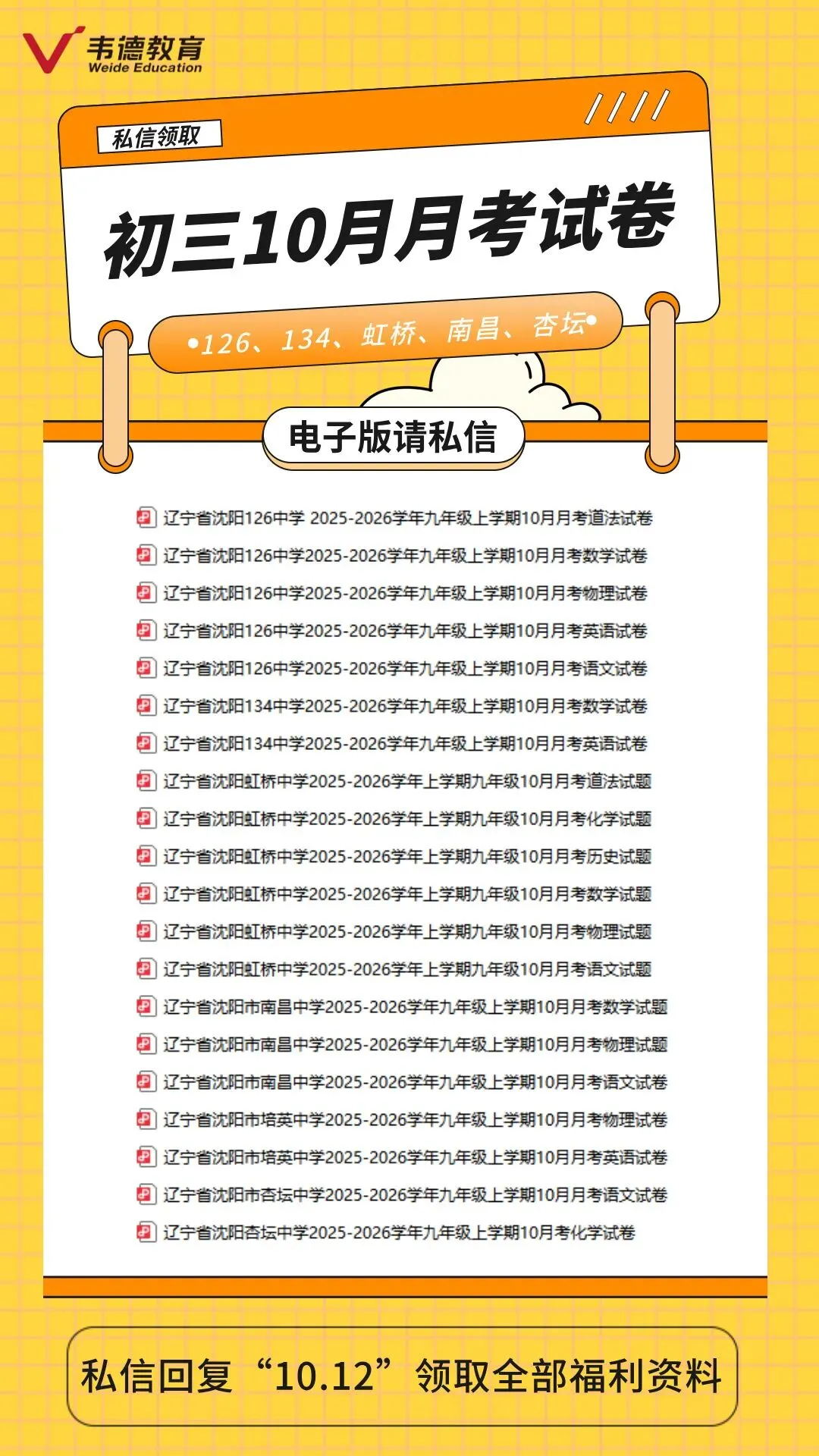 2020-2025年沈阳中考录取分数线!(含月考卷) 第8张