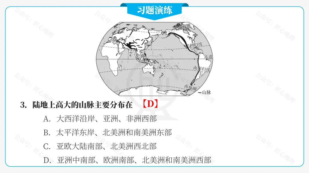 新教材 | 中考一轮复习·世界的地形(课件+导学单+练习题) 第32张