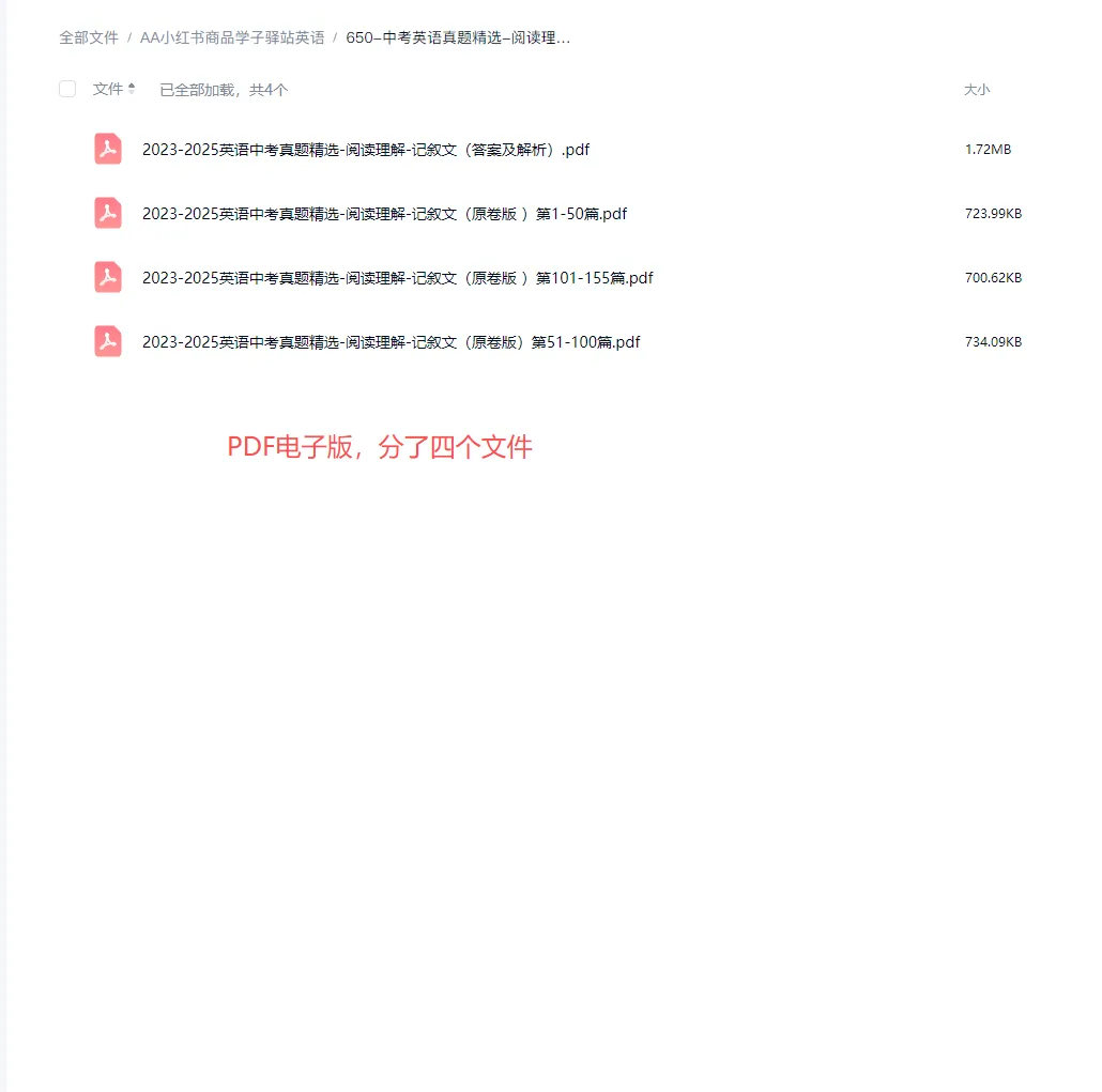 2026中考英语真题精选—阅读理解记叙文155篇(含答案解析) 第10张