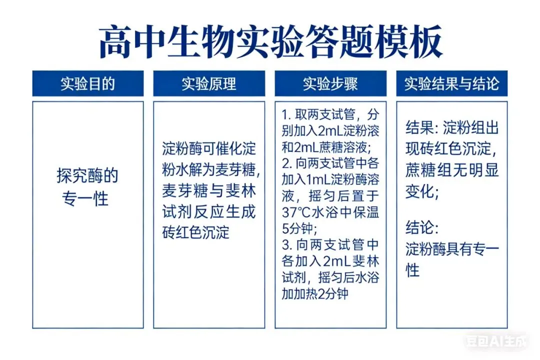 【真题演练】高中生物10道典型高考实验题详解(含答题模板) 第2张