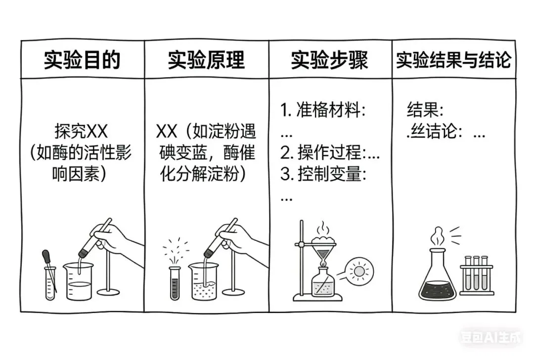 【真题演练】高中生物10道典型高考实验题详解(含答题模板) 第3张