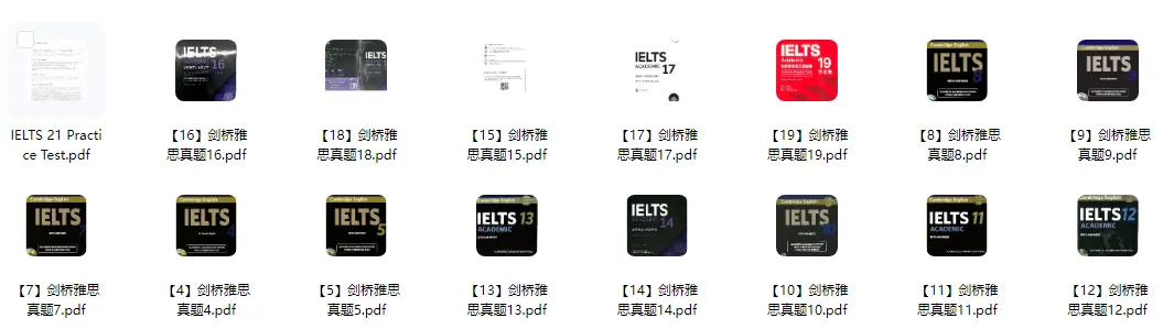 雅思备考别瞎刷!雅思历年真题《剑桥雅思真题4-20》全册,含答案解析+刷题方法新手老手都适用!(附高清PDF可打印) 第1张