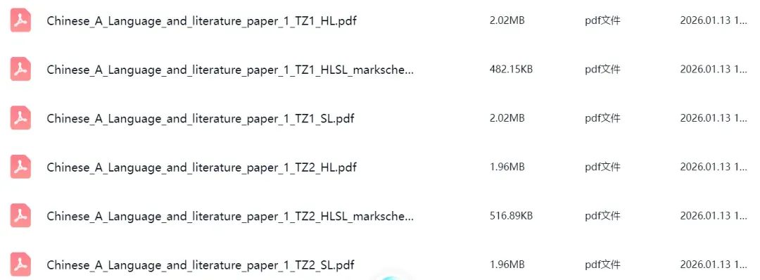IB真题资料 | 全学科历年真题(2020-2025年)免费领取! 第4张