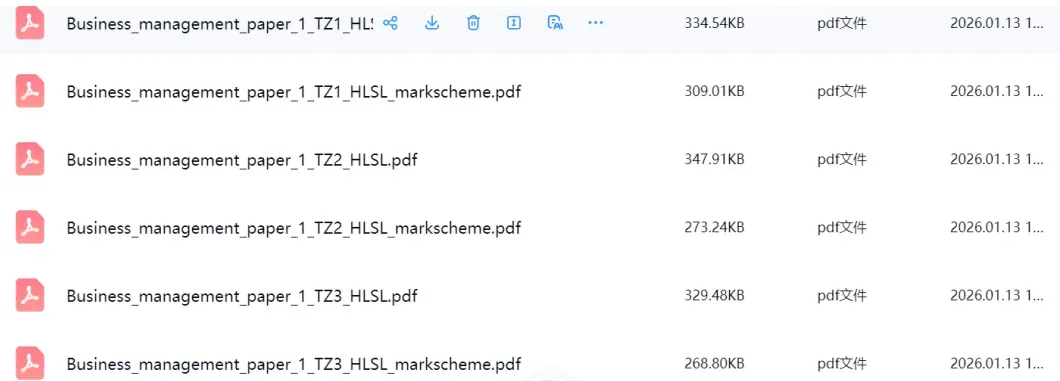 IB真题资料 | 全学科历年真题(2020-2025年)免费领取! 第6张