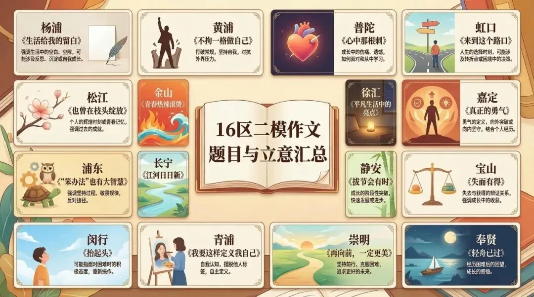 2026 年上海中考二模作文考点预测 第1张