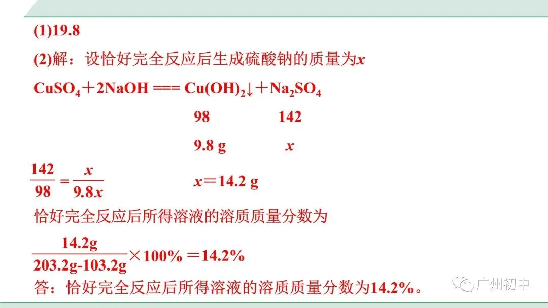 干货!中考化学方程式的综合计算! 第11张