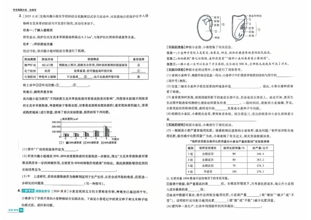 地生学考|2026年中考生物新趋势分类练 第7张