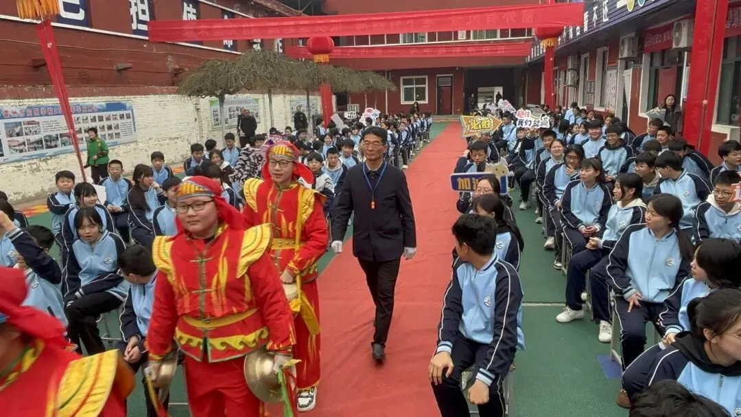 决战中考  梦想起航---霍州市向阳学校2026届中考百日誓师大会 第10张