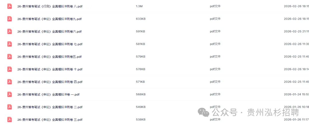 冲刺!26贵州省考行测+申论历年真题+十套全真模拟卷+全年时政治理论! 第7张
