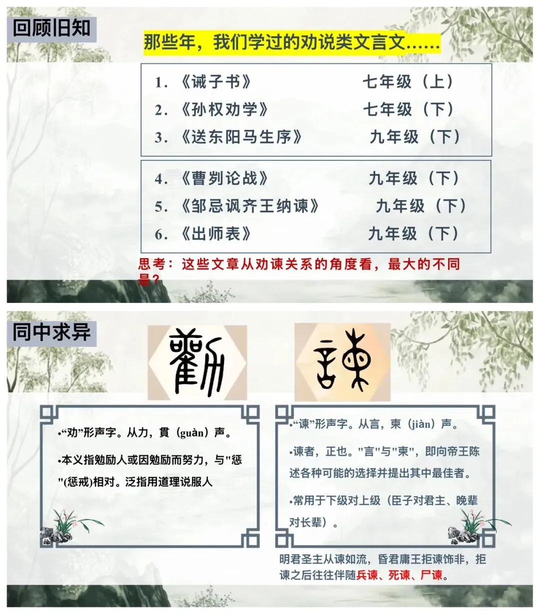 中考劝谏类文言文整合复习,这样讲太赞了! 第3张