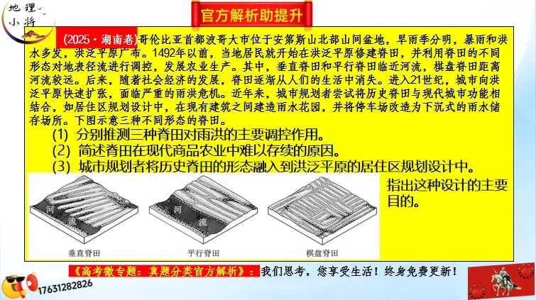 高考二轮微专题《高考真题分类官方解析合集》:地质、地貌对人类活动的影响(节选自“地质作用与地表形态”) 第7张