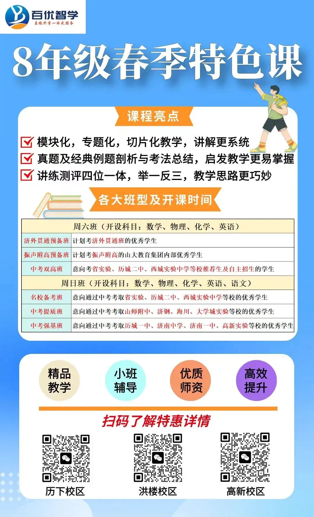 8年级春季中考双高/名校备考即将开课,精品小班,讲评测练四位一体,让进步看的见 第1张