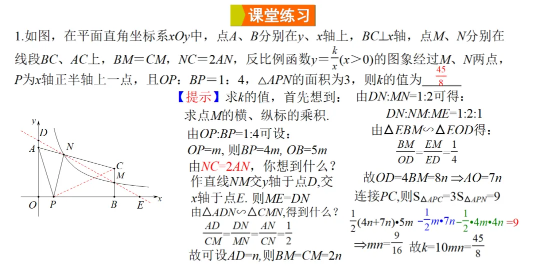 2026年中考热点考题专题课件《利用反比例函数“平行性质”优化计算》课件预览 第7张