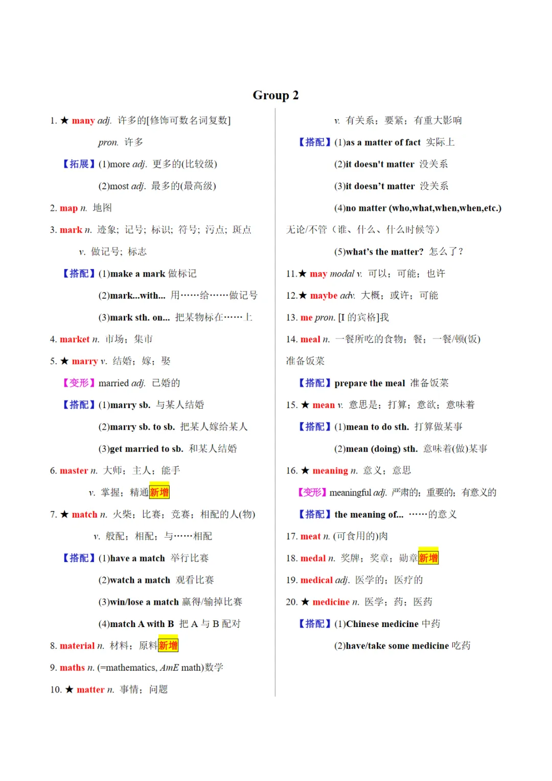 【免费下载】中考专项英语 《专题02 20天搞定中考必背1600词(二)》 电子版 第2张