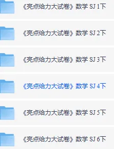 【收藏】2026春《亮点给力大试卷》人教语文、人教版数学、苏教版数学123456年级下册 第6张