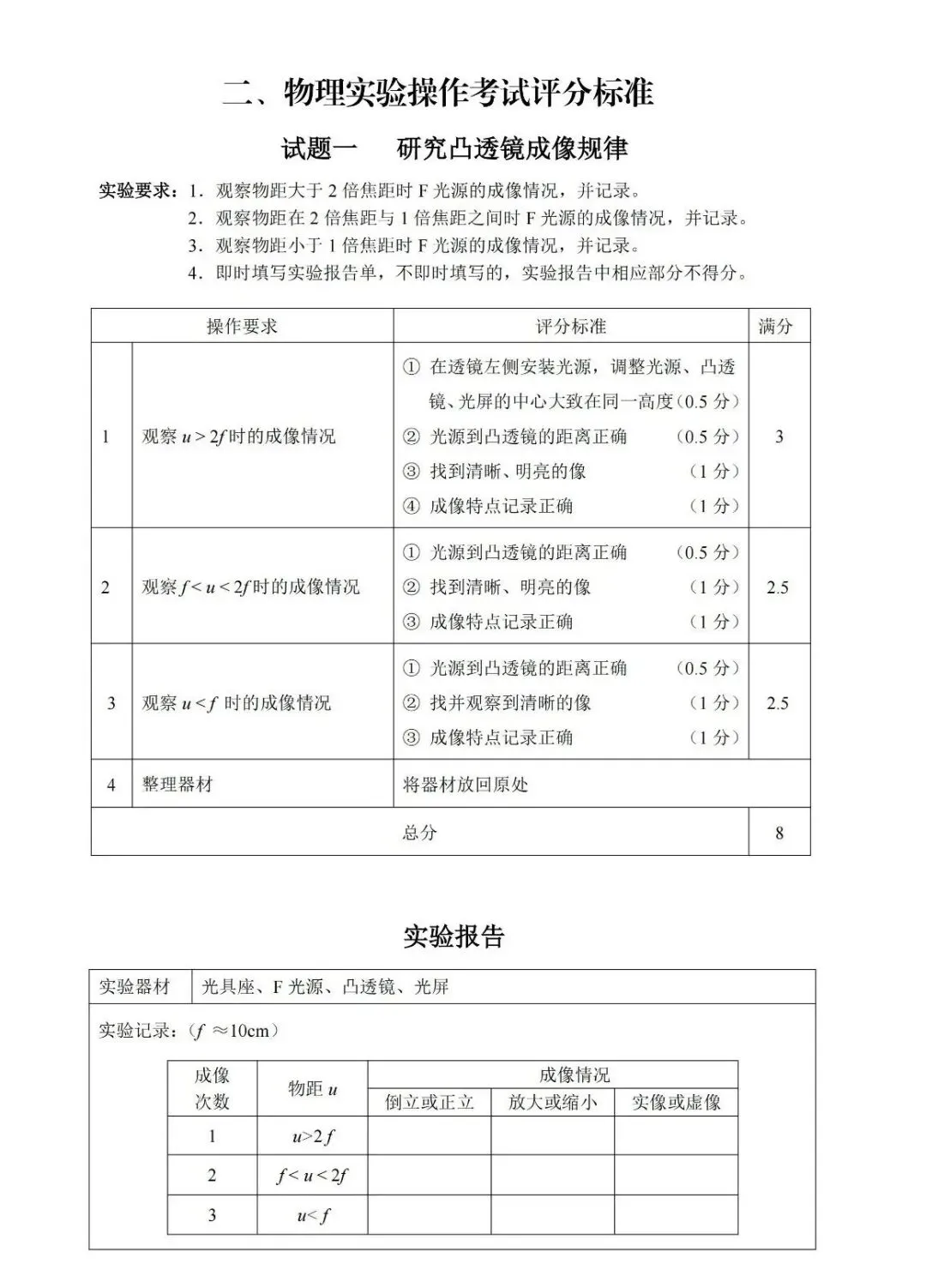 【标准】2026邯郸中考理化实验考试评分标准-物理/化学/生物 第3张