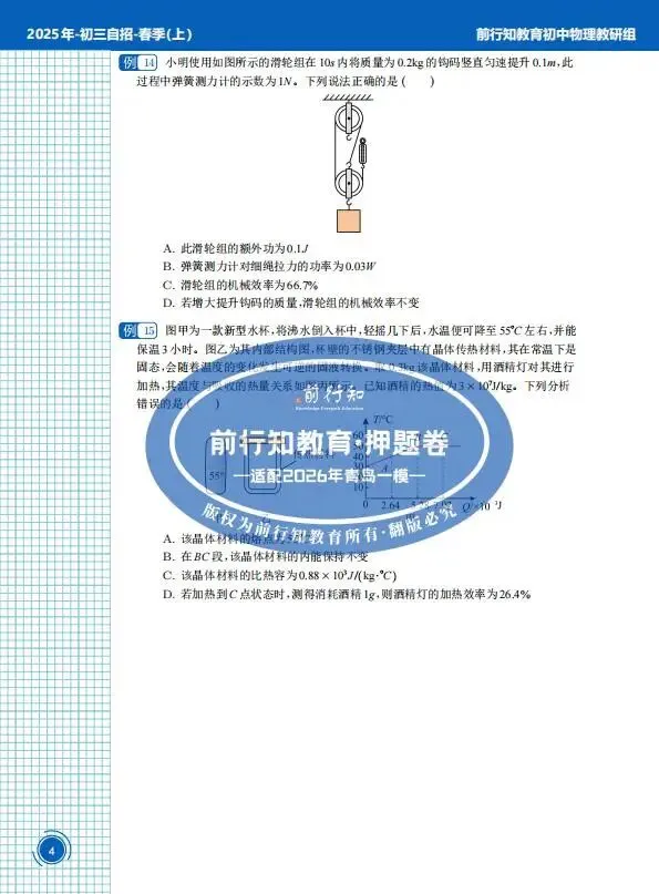 2025年初三李沧物理一模卷,真题套卷+视频解析免费领!!! 第5张