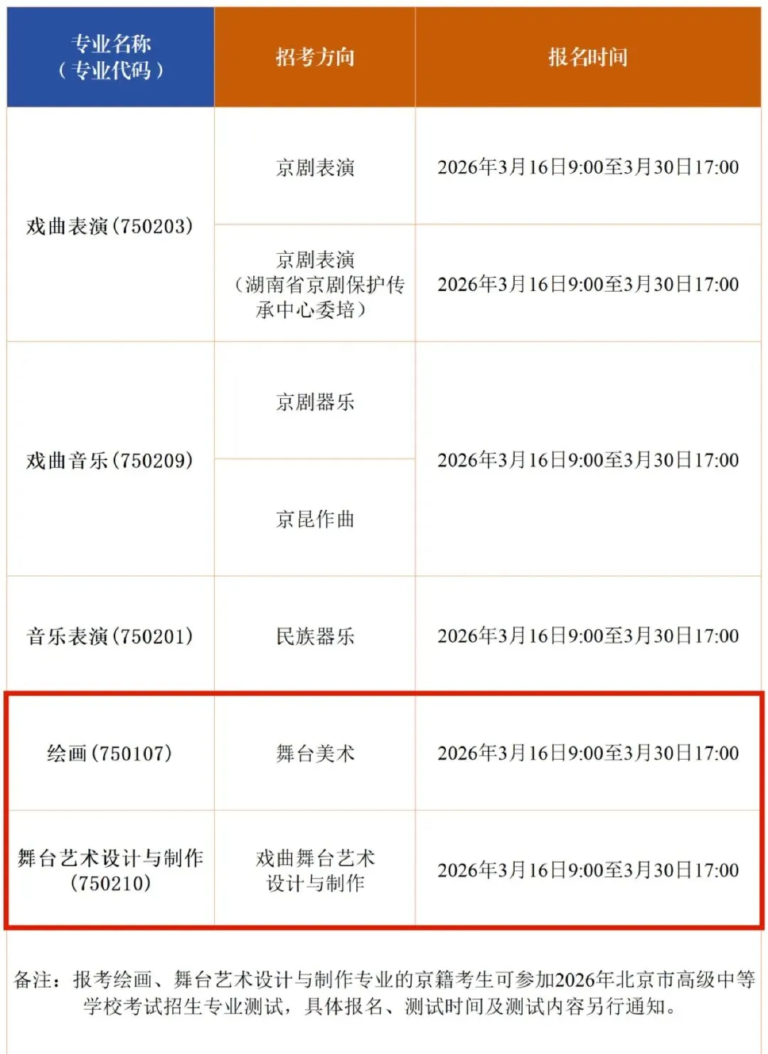 【2026中考简章快讯】中国戏曲学院附属中等戏曲学校招生简章 第17张