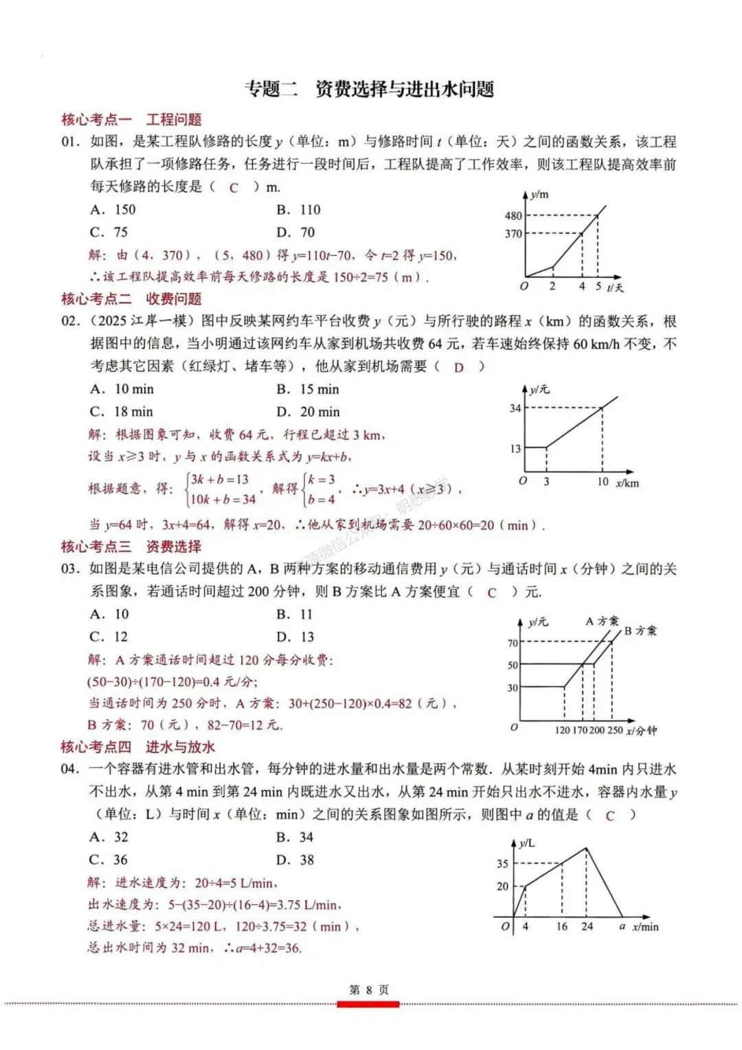 2026年中考数学核心考点(190个专题)|分题型+分层 第20张